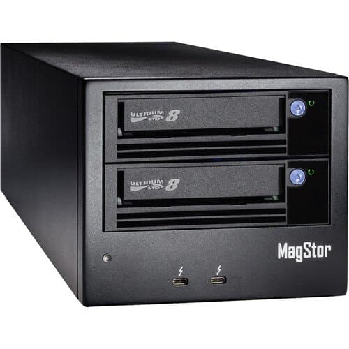 MagStor Dual LTO-8 Thunderbolt 3 Desktop Tape Drive
