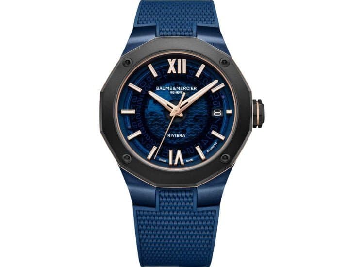 Baume & Mercier Riviera Watch 42mm with Sapphire Blue Dial