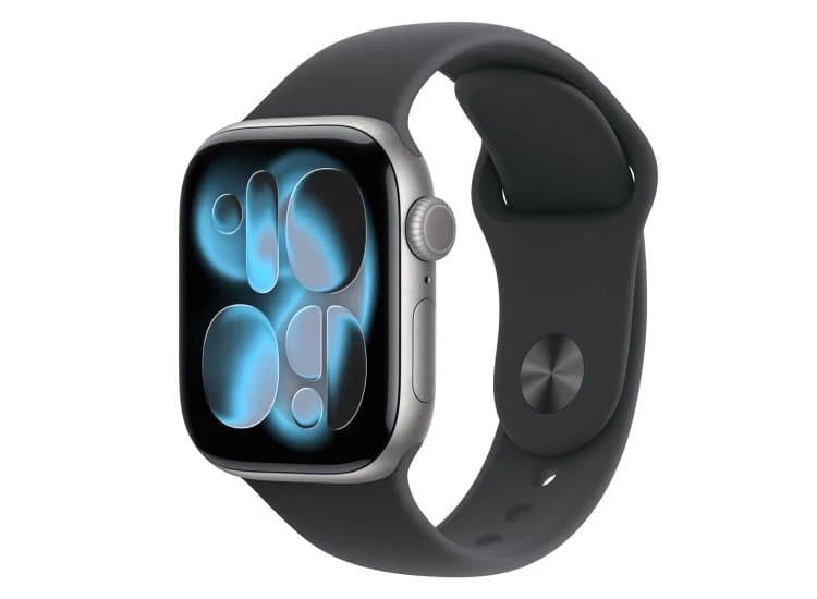 Apple Watch Series 11 GPS & Cellular 42mm Space Gray Aluminum Case With S/M Black Sport Band
