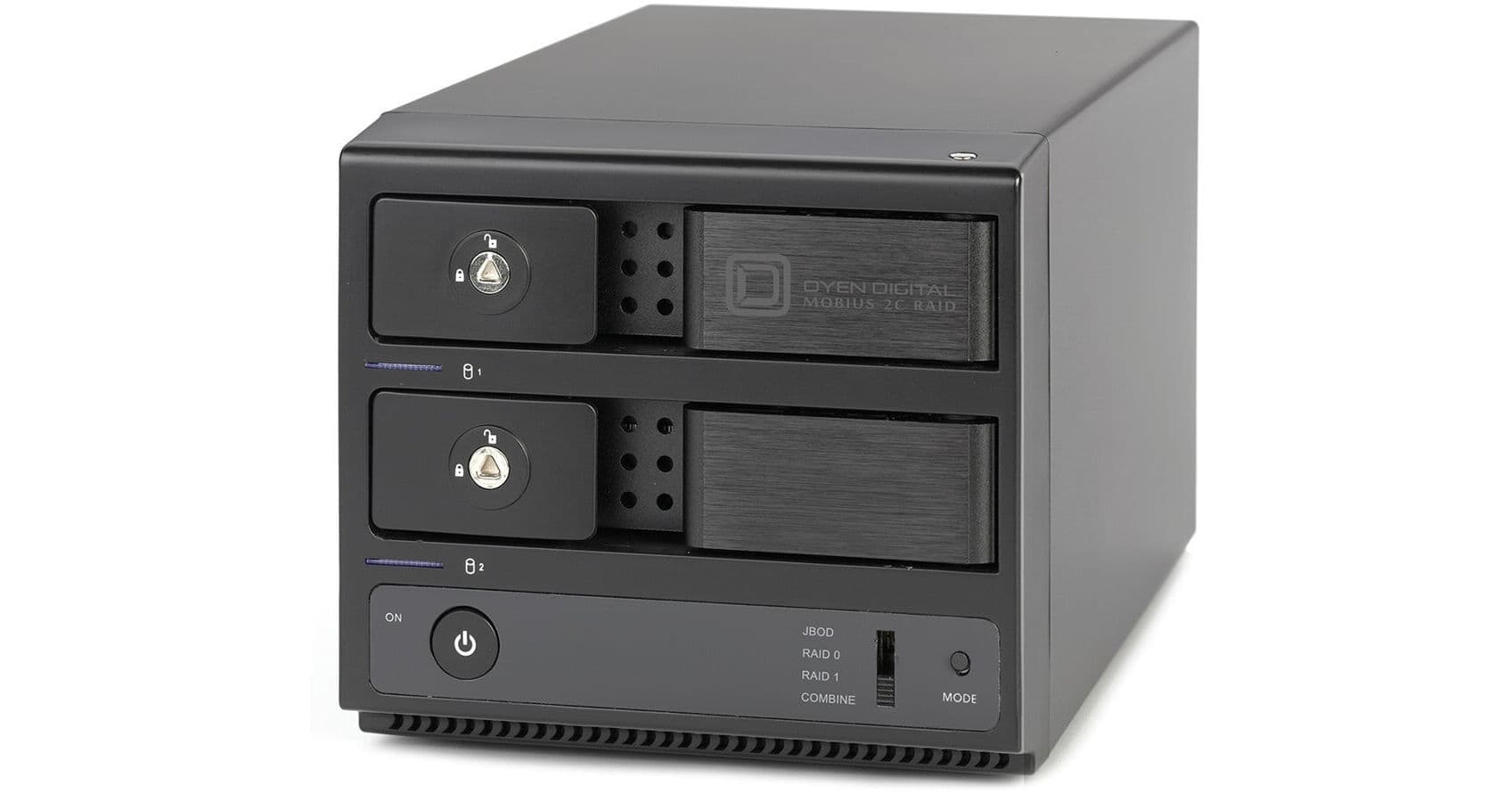 Oyen Digital Mobius 2C 60TB 2-Bay USB 3.2 Gen 2 RAID Array (2 x 30TB HDDs)