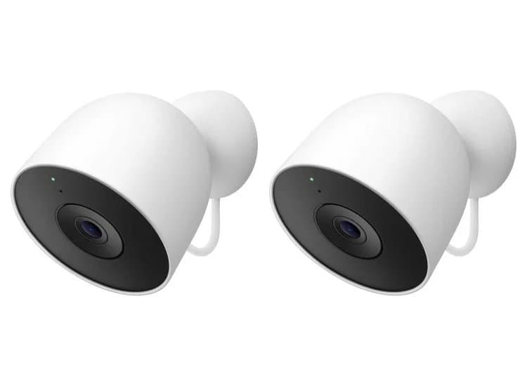 Google Nest Cam Outdoor Security Camera in Snow 2-Pack (Wired) (2nd Gen)