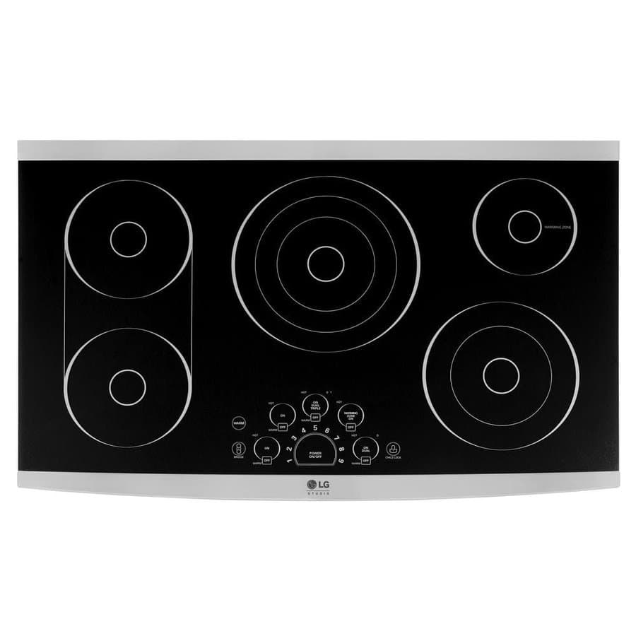 STUDIO 36 in. 5 Elements Radiant Electric Cooktop, Stainless Steel with SmoothTouch Controls