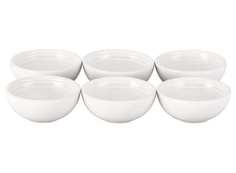 Le Creuset 2 Oz. Set of 6 Pinch Bowls, White