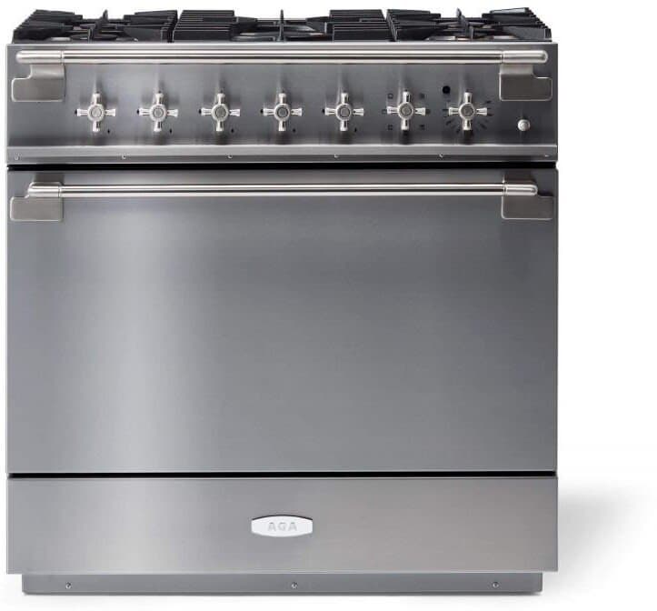 AGA 36" Dual Fuel Range Stainless Steel