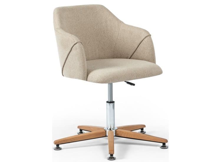 Four Office Chairs Fabric