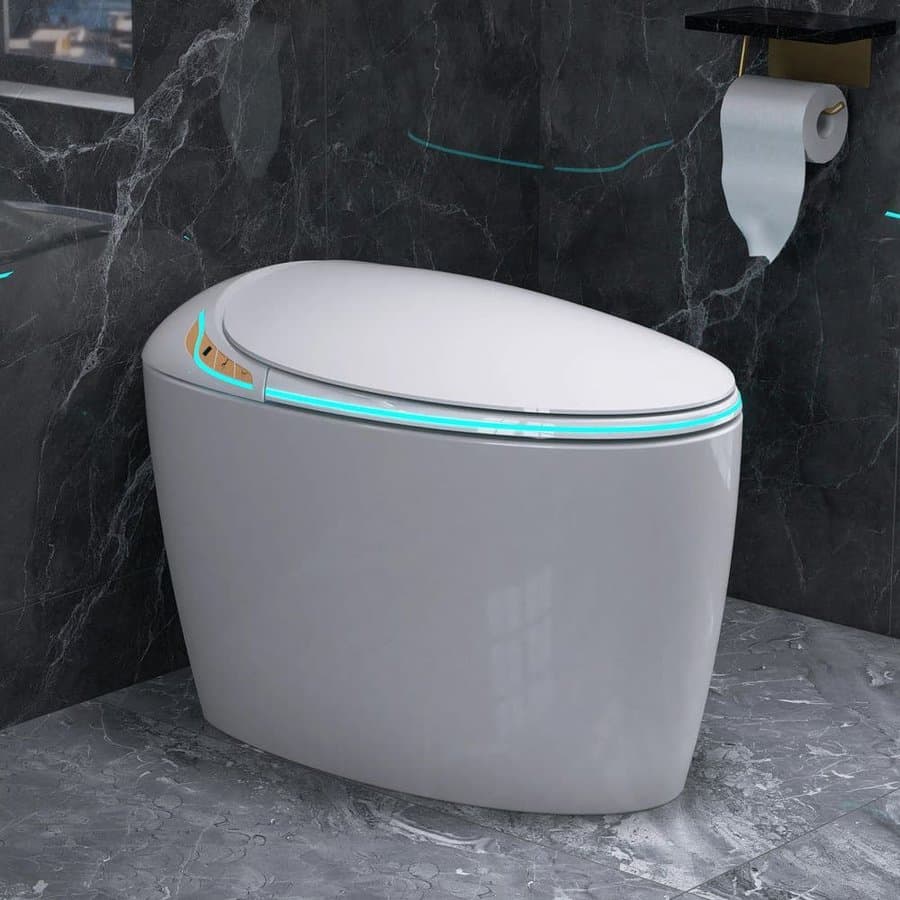 Yingze Elongated Round Egg Shaped Bidet Toilet