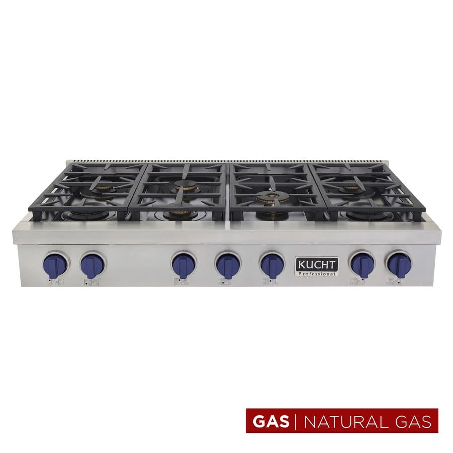 Kucht 48-in 7 burners Stainless steel Gas Cooktop