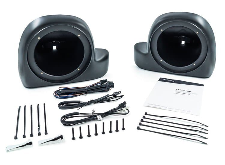 Kenwood eXcelon Motorsports Speaker Pod Adaptors For Select Harley-Davidson Motorcycles