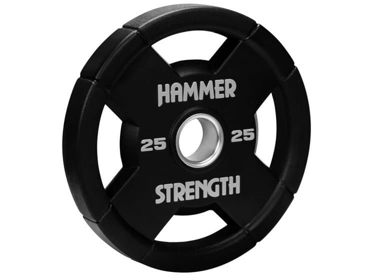 Life Fitness Hammer Strength 25 lb Urethane Round Olympic Plate (Each)