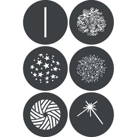 Godox GP-GS3 Gobo Set for MG1200Bi Spotlight Mount (6-Pack)