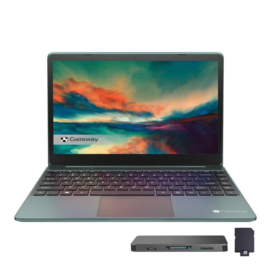 Gateway 14.1" FHD Slim Laptop,Intel i5-1135G7,16GB RAM,512GB SSD+160GB Dock Set,Intel Iris Xe Graphics,Win 11 Pro,Black