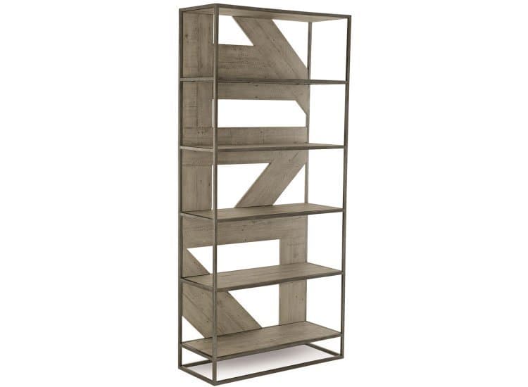 Bernhardt Highland Park Polk Etagere, Morel and Glazed Silver