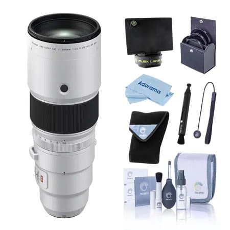 Fujifilm XF 500mm f/5.6 R LM OIS WR Lens, Bundle with 95mm Filter Kit, Lens Wrap, Lens Shade, Cleaning Kit, Lens Pen Cleaner and Microfiber Cleaning Cloth