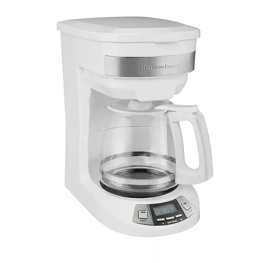 12 Cup Programmable Coffee Maker-White