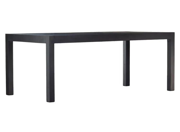 Four Hands Isador Dining Table, Black Wash Poplar