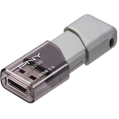PNY 32GB Turbo Attaché 3 USB 3.0 Flash Drive (5-Pack, Gray)