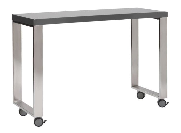 Euro Style Dillon High Gloss Gray 40" Side Return