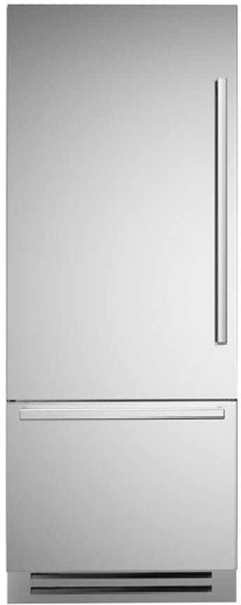 Bertazzoni 15.5 Cu. Ft Built-In Bottom Freezer Refrigerator With Ice Maker Left-Hinge 30-Inch Wide in Stainless Steel - REF30BMBIXLT