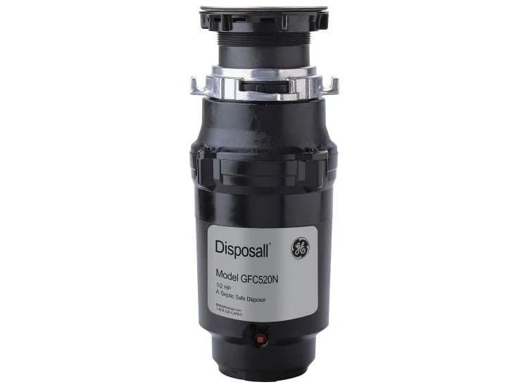 GE Black 1/2 HP Continuous Feed Non-Corded Garbage Disposer