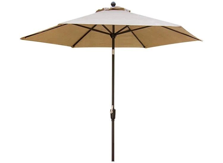 Hanover Brown Traditions 9 Tiltable Umbrella