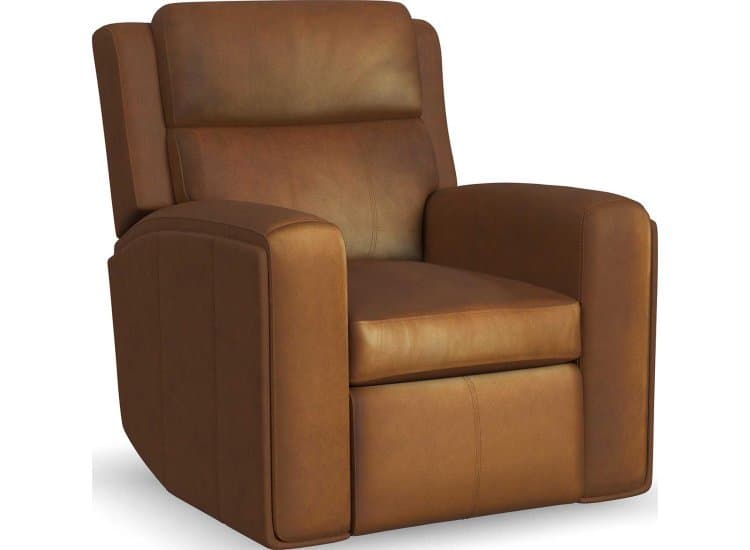 Flexsteel Wyatt Power Recliner with Power Headrest and Lumbar