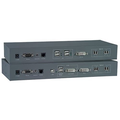 Network Technologies XTENDEX USB Extender with DVI Video, Audio & RS-232 via Fiber (6500')