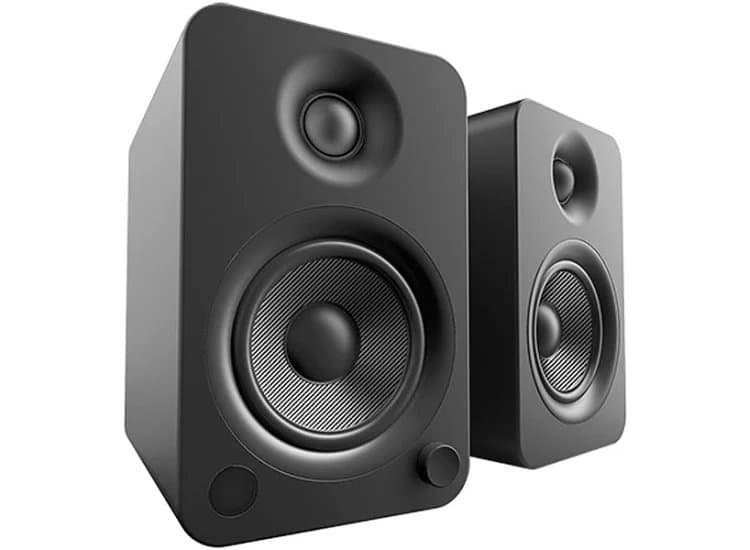 Kanto YU4 Powered Matte Black Bookshelf Speakers (Pair)