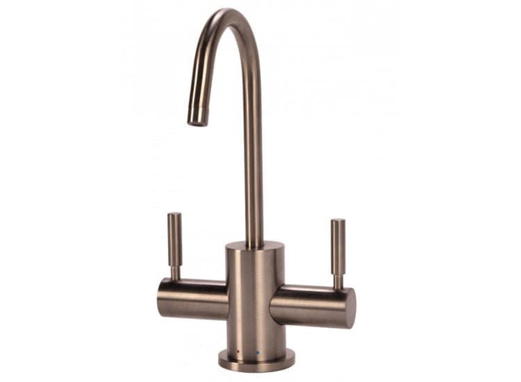 BTI Aqua-Solutions Contemporary C-Spout Hot & Cold Brushed Nickel Filtration Faucet