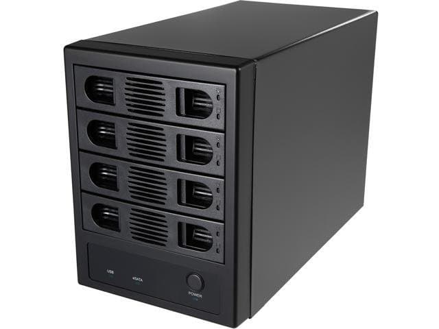 SYBA SY-ENC50104 4 Bay 3.5" SATA III HDD NON-RAID Enclosure-Supports USB 3.0 & eSATA Interface