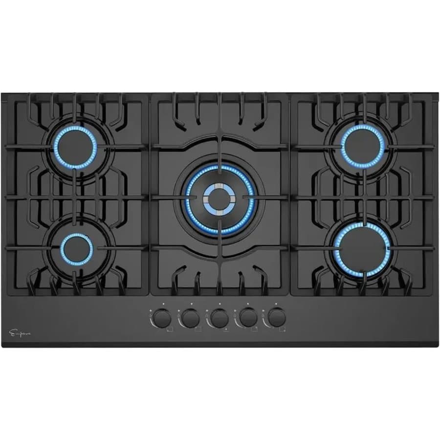 Empava 36? Bulit-in Tempered Glass Gas Cooktops (Set of 2) 3256807952399601
