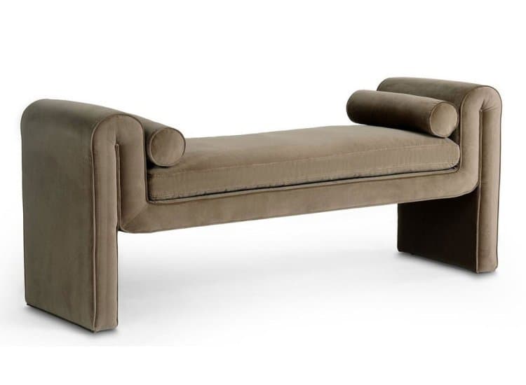 Four Hands Mitchell Accent Bench, Surrey Fossil Fabric