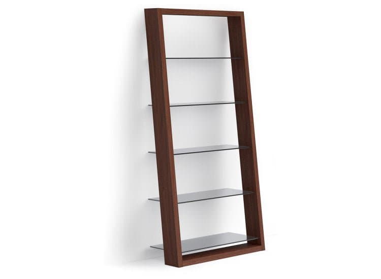BDI Leaning Shelf Eileen 5166 in Chocolate Stained Walnut Finish