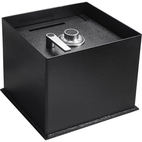 Barska Floor Safe with Combination Lock and Drop Slot 0.89 Cubic Ft (Black)