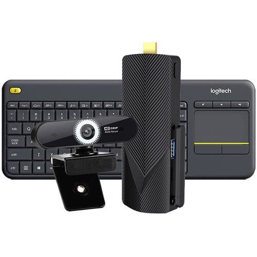 Azulle Access Pro Mini PC Stick with Webcam and Keyboard (Windows 11 Pro)