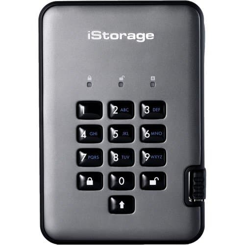 Istorage 5TB diskAshur PRO2 USB 3.1 Encrypted Portable HDD