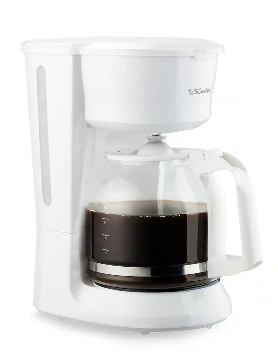 12-Cup Drip Coffee Maker with Glass Carafe, Pause & Pour Feature, Removable Filter Holder & Warming Plate, BC-5729W