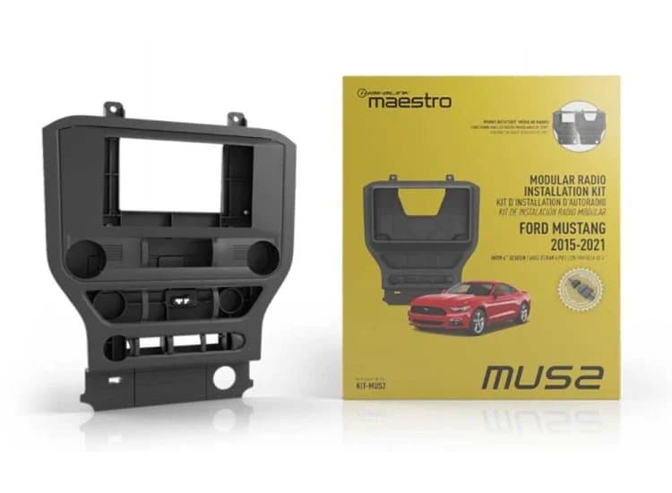 iDatalink Maestro MUS2 Radio Replacement Dash Kit For 2015-2021 Ford Mustang with 4" OEM Screen