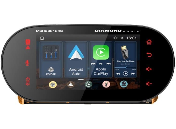 Diamond Audio Digital Media Receiver Plug-N-Play for 1998-2013 Harley Davidson Road Glide Motorcycles