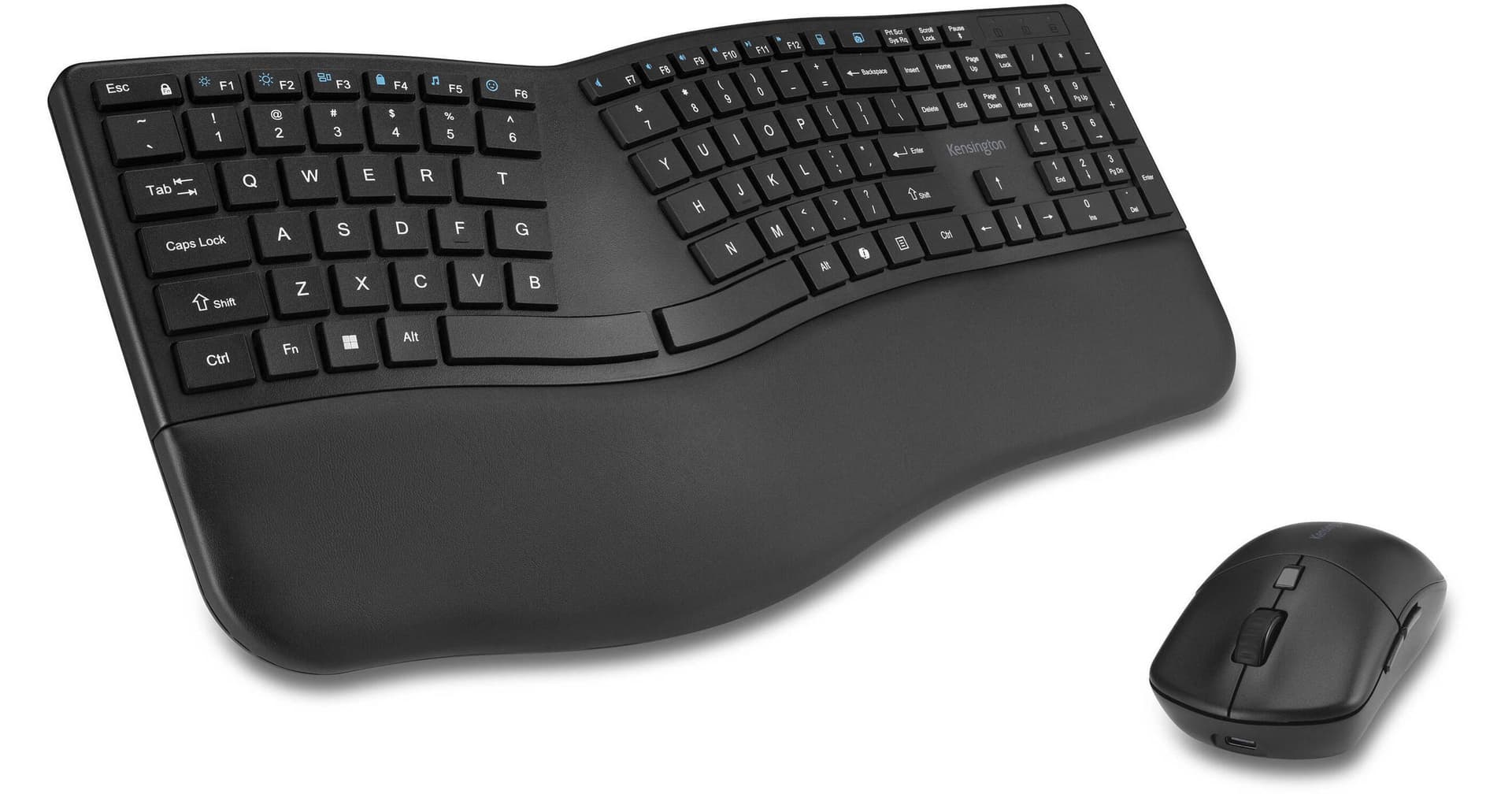 Kensington Pro Fit Ergo KM680 EQ Rechargeable Keyboard and Mouse Set