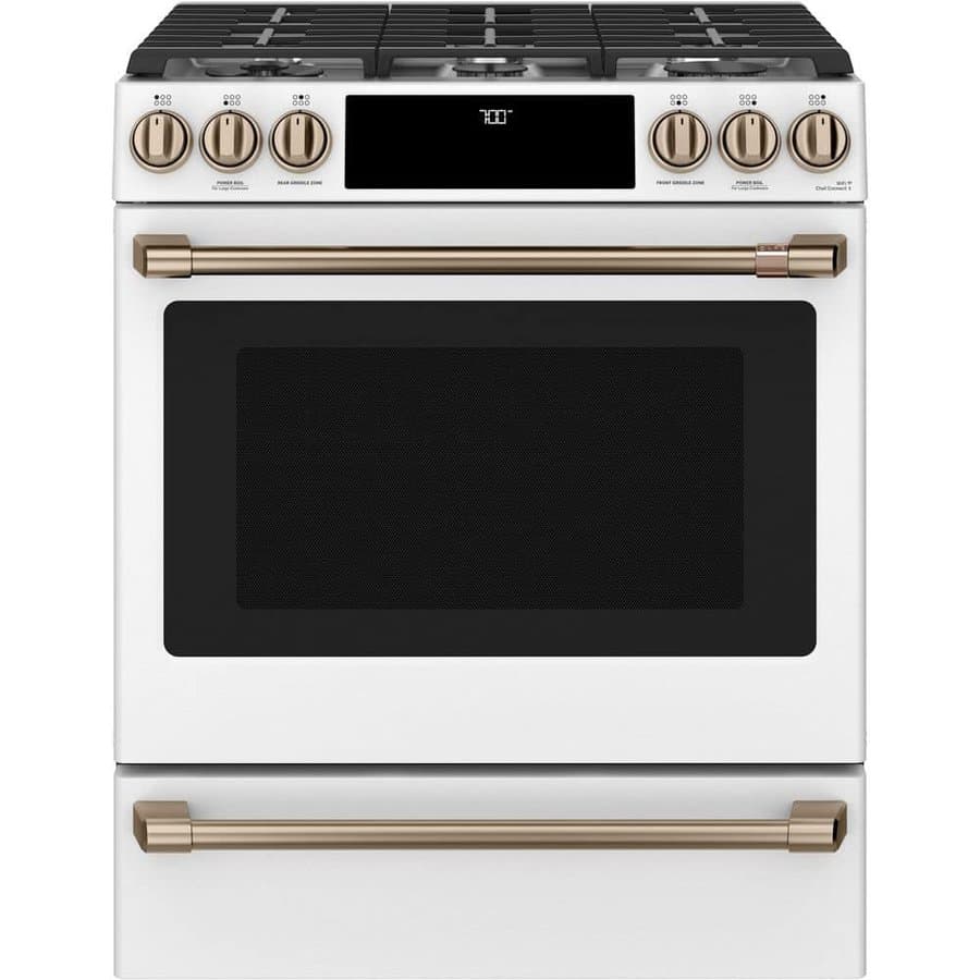 Cafe Cafe 30" Slide-In Gas Range Matte White