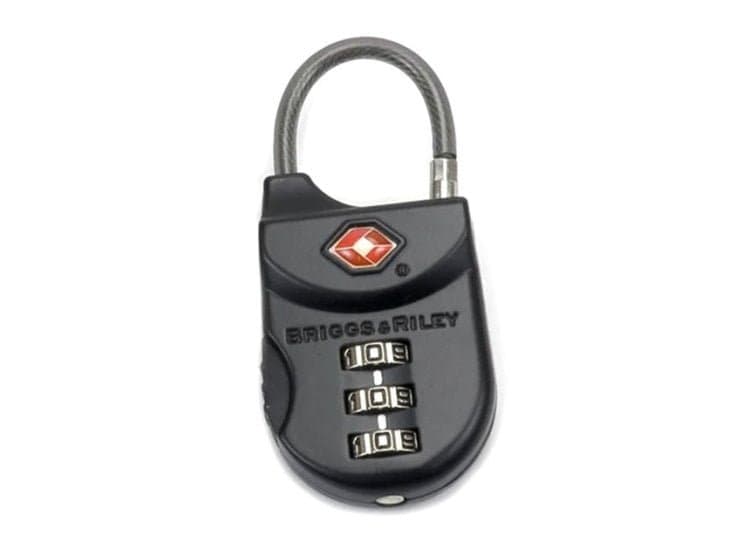 Briggs & Riley TSA Cable Luggage Lock, Black-Metal
