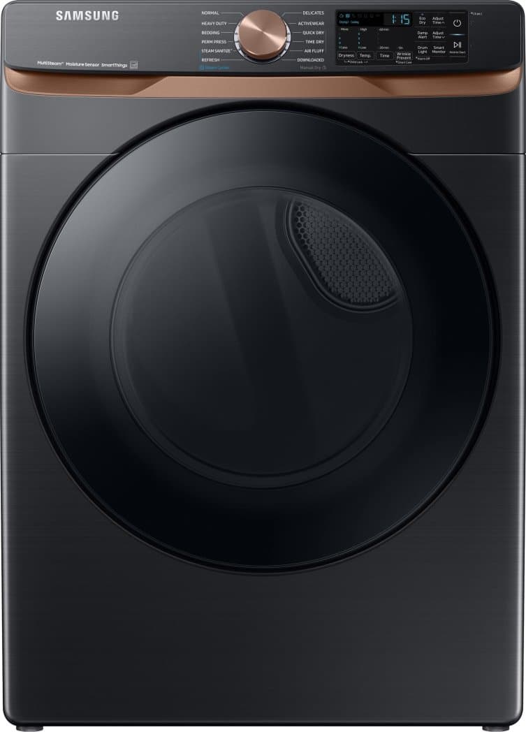 Samsung 7.5 Cu. Ft. Brushed Black Smart Gas Dryer With Steam Sanitize+ & Sensor Dry-DVG50BG8300VA3
