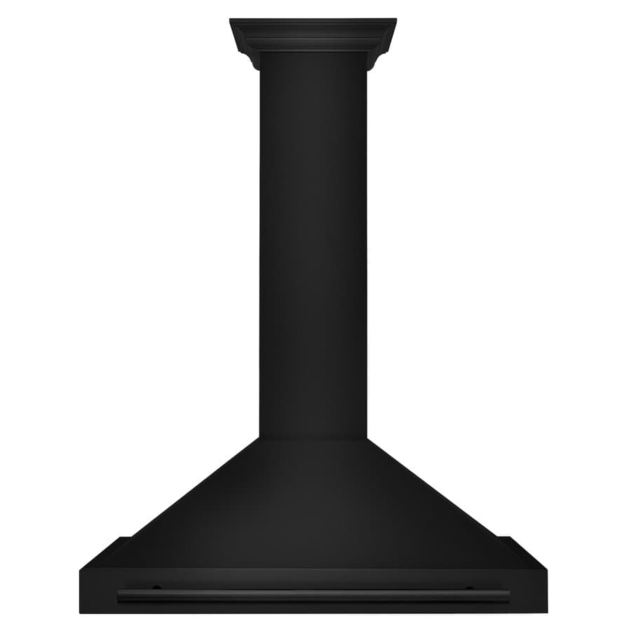 ZLINE KITCHEN & BATH 36 inch Convertible 400-CFM Black Stainless Steel Wall-Mounted Range Hood