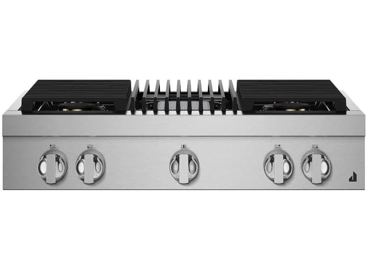 JennAir NOIR 36" Stainless Steel Gas Professional-Style Rangetop With Grill - JGCP636HM