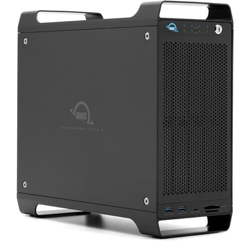 OWC ThunderBay Flex 8 112TB 8-Bay Thunderbolt 3 RAID Array (4 x 4TB NVMe SSDs, 4 x 24TB HDDs)