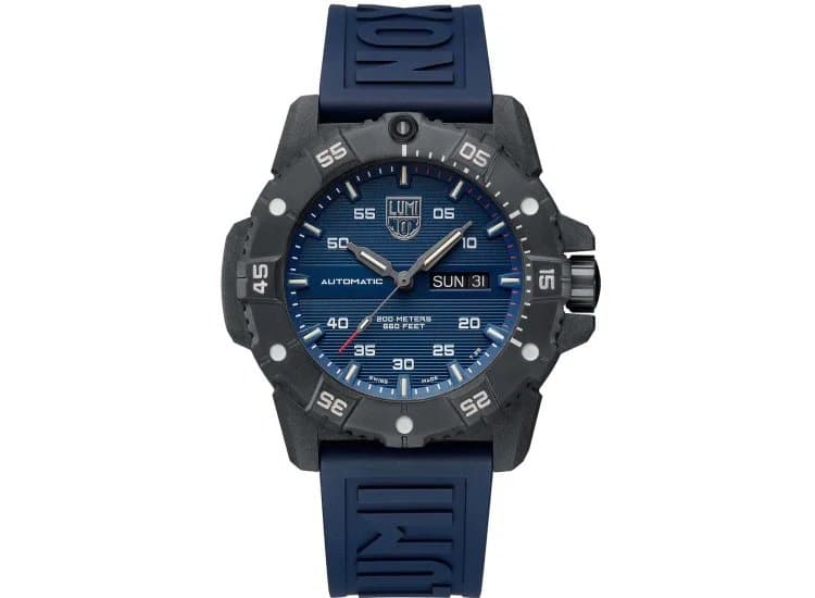 Luminox Master Carbon SEAL Automatic 3863 Watch, Blue Strap, 45mm