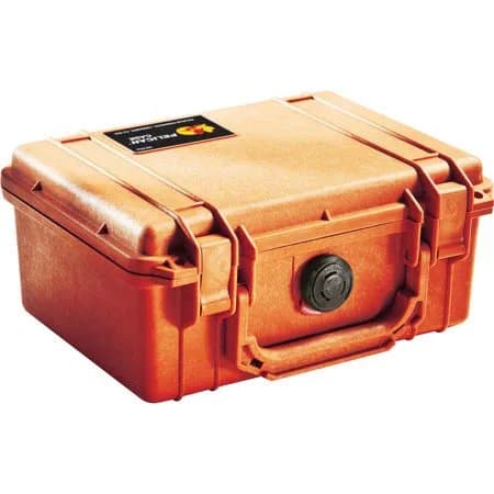 Pelican 1150 Watertight Hard Case with Foam Insert-Orange
