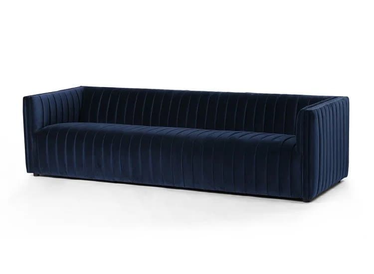 Four Hands Grayson Collection Sapphire Navy Augustine 97" Sofa