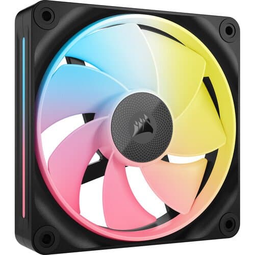 CORSAIR iCUE LINK LX120-R RGB Triple 120mm PWM Reverse Blade Fan Starter Kit (Black)