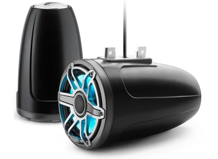 JL Audio M6 Series 7.7" Satin Black Enclosed Tower Coaxial System (Pair)